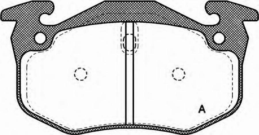 Open Parts BPA0144.06 - Əyləc altlığı dəsti, əyləc diski furqanavto.az