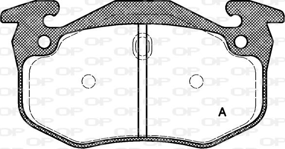 Open Parts BPA0144.70 - Əyləc altlığı dəsti, əyləc diski furqanavto.az