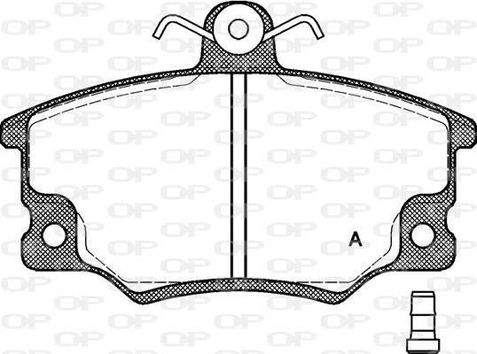 Open Parts BPA0146.14 - Əyləc altlığı dəsti, əyləc diski furqanavto.az