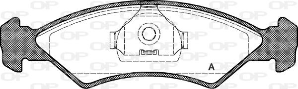 Open Parts BPA0168.00 - Əyləc altlığı dəsti, əyləc diski furqanavto.az