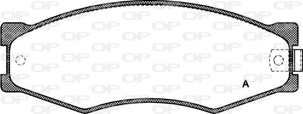 Open Parts BPA0184.02 - Əyləc altlığı dəsti, əyləc diski furqanavto.az