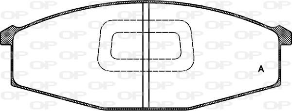 Open Parts BPA0129.10 - Əyləc altlığı dəsti, əyləc diski furqanavto.az