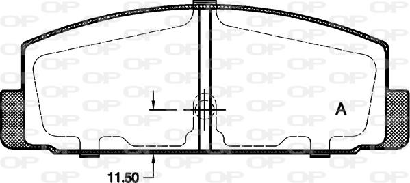 Open Parts BPA0179.30 - Əyləc altlığı dəsti, əyləc diski furqanavto.az