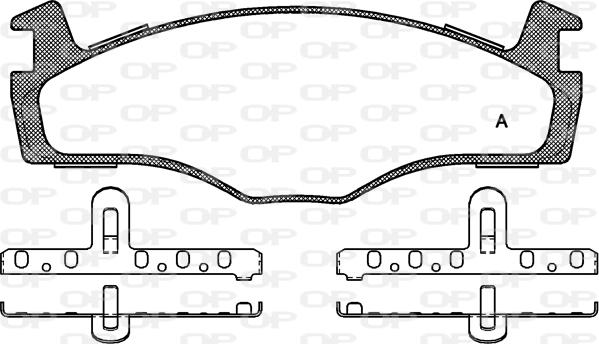 Open Parts BPA0171.60 - Əyləc altlığı dəsti, əyləc diski furqanavto.az