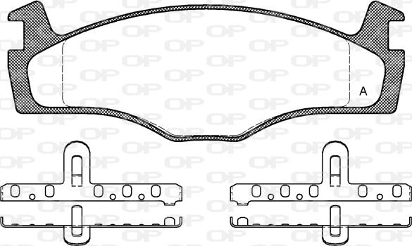 Open Parts BPA0171.00 - Əyləc altlığı dəsti, əyləc diski furqanavto.az