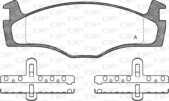 Open Parts BPA0171.10 - Əyləc altlığı dəsti, əyləc diski furqanavto.az