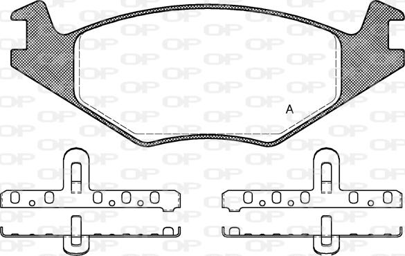 Open Parts BPA0171.20 - Əyləc altlığı dəsti, əyləc diski furqanavto.az