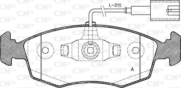 Open Parts BPA0172.52 - Əyləc altlığı dəsti, əyləc diski furqanavto.az