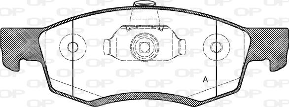 Open Parts BPA0172.32 - Əyləc altlığı dəsti, əyləc diski furqanavto.az