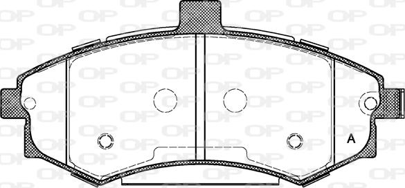 Open Parts BPA0893.02 - Əyləc altlığı dəsti, əyləc diski furqanavto.az