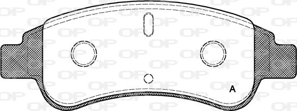 Open Parts BPA0840.30 - Əyləc altlığı dəsti, əyləc diski furqanavto.az