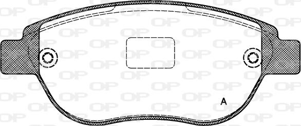 Open Parts BPA0841.00 - Əyləc altlığı dəsti, əyləc diski furqanavto.az