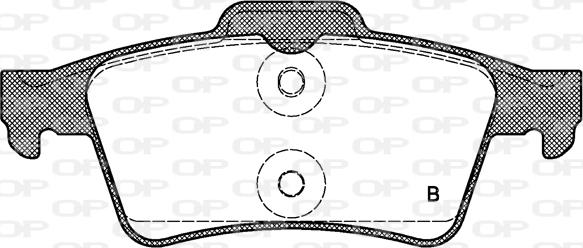 Open Parts BPA0842.00 - Əyləc altlığı dəsti, əyləc diski furqanavto.az