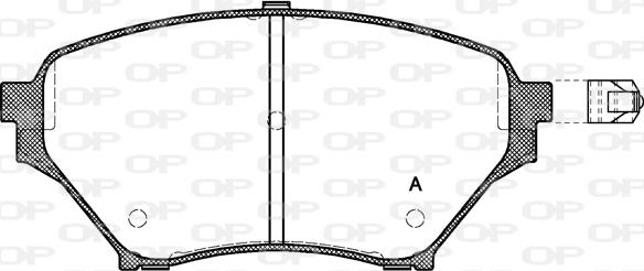 Open Parts BPA0850.02 - Əyləc altlığı dəsti, əyləc diski furqanavto.az