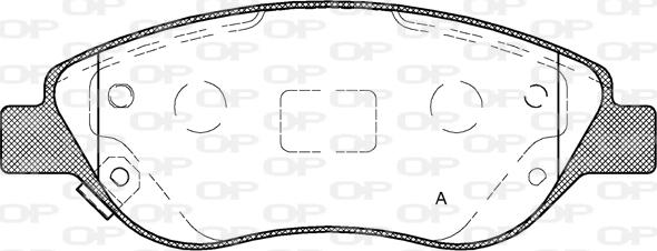 Open Parts BPA0860.12 - Əyləc altlığı dəsti, əyləc diski furqanavto.az