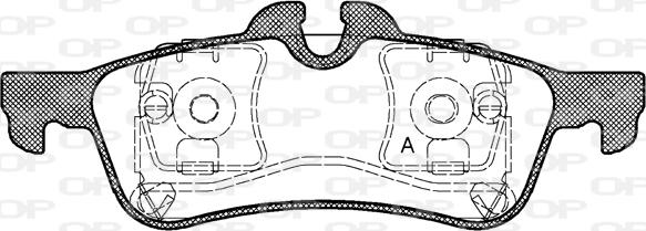 Open Parts BPA0862.00 - Əyləc altlığı dəsti, əyləc diski furqanavto.az