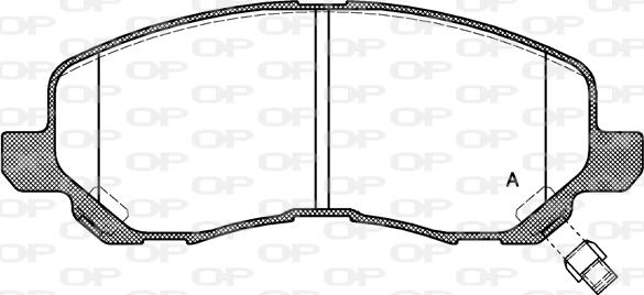 Open Parts BPA0804.12 - Əyləc altlığı dəsti, əyləc diski furqanavto.az