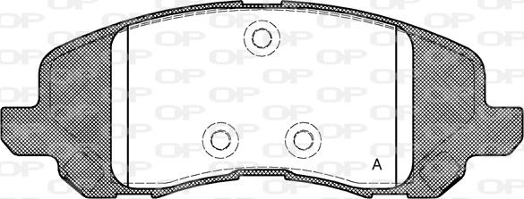 Open Parts BPA0804.20 - Əyləc altlığı dəsti, əyləc diski furqanavto.az