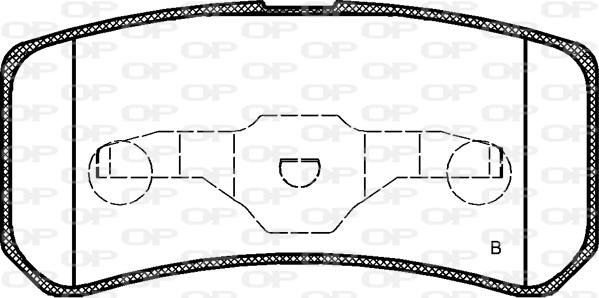 Open Parts BPA0803.02 - Əyləc altlığı dəsti, əyləc diski www.furqanavto.az