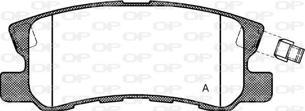 Open Parts BPA0803.02 - Əyləc altlığı dəsti, əyləc diski furqanavto.az