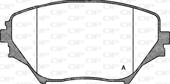 Open Parts BPA0813.00 - Əyləc altlığı dəsti, əyləc diski furqanavto.az