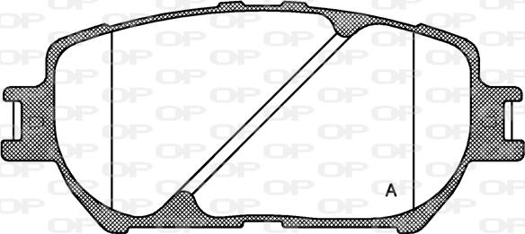 Open Parts BPA0884.00 - Əyləc altlığı dəsti, əyləc diski furqanavto.az