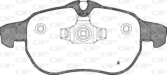 Open Parts BPA0888.00 - Əyləc altlığı dəsti, əyləc diski furqanavto.az