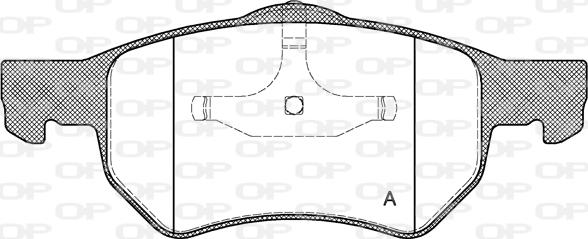 Open Parts BPA0882.00 - Əyləc altlığı dəsti, əyləc diski furqanavto.az