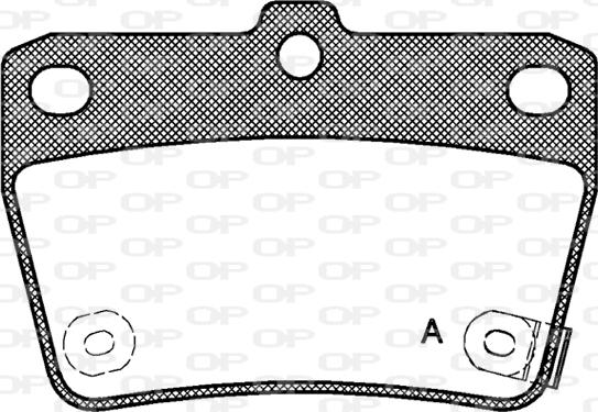 Open Parts BPA0839.02 - Əyləc altlığı dəsti, əyləc diski furqanavto.az
