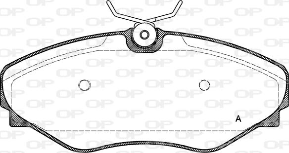 Open Parts BPA0834.20 - Əyləc altlığı dəsti, əyləc diski furqanavto.az