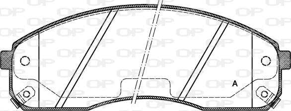 Open Parts BPA0821.02 - Əyləc altlığı dəsti, əyləc diski furqanavto.az