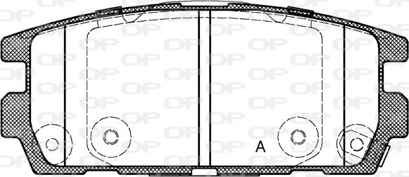 Open Parts BPA0877.02 - Əyləc altlığı dəsti, əyləc diski furqanavto.az