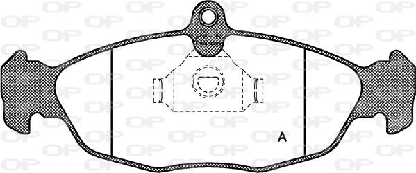 Open Parts BPA0393.00 - Əyləc altlığı dəsti, əyləc diski furqanavto.az