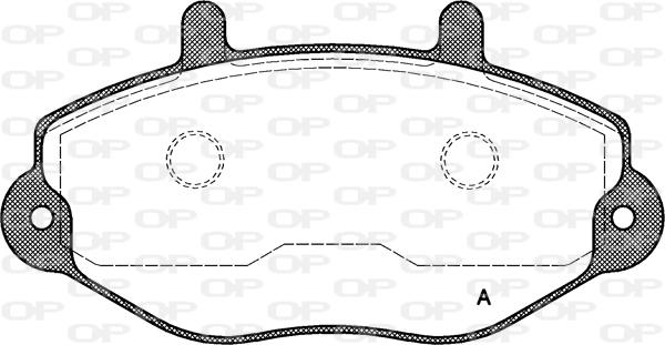 Open Parts BPA0392.00 - Əyləc altlığı dəsti, əyləc diski furqanavto.az