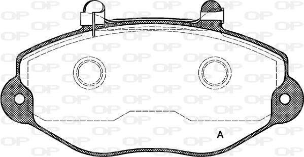 Open Parts BPA0392.02 - Əyləc altlığı dəsti, əyləc diski furqanavto.az