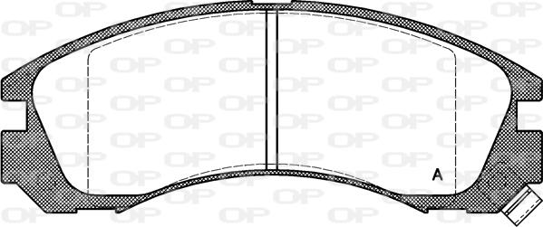 Open Parts BPA0354.02 - Əyləc altlığı dəsti, əyləc diski furqanavto.az