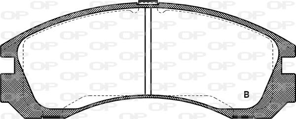 Open Parts BPA0354.02 - Əyləc altlığı dəsti, əyləc diski furqanavto.az