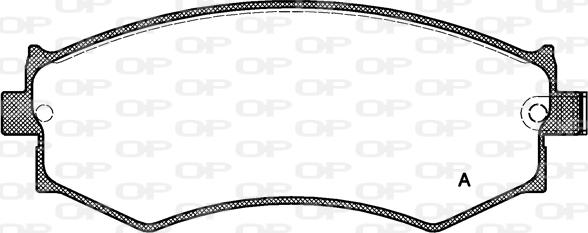 Open Parts BPA0350.04 - Əyləc altlığı dəsti, əyləc diski furqanavto.az