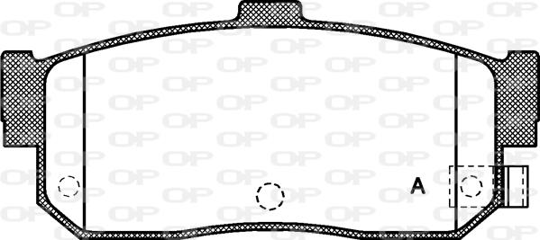 Open Parts BPA0366.22 - Əyləc altlığı dəsti, əyləc diski furqanavto.az