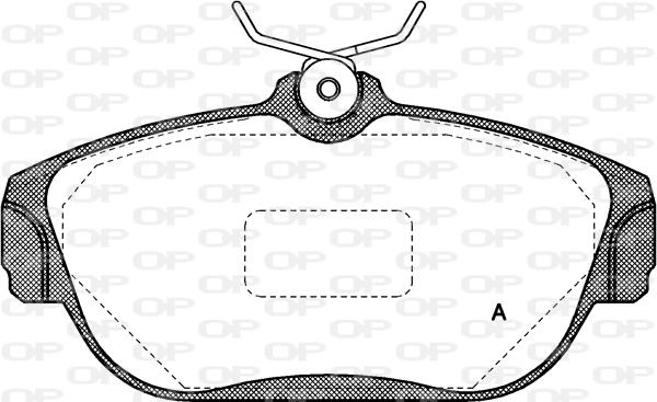 Open Parts BPA0368.00 - Əyləc altlığı dəsti, əyləc diski furqanavto.az