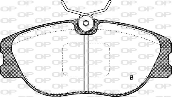 Open Parts BPA0305.02 - Əyləc altlığı dəsti, əyləc diski furqanavto.az