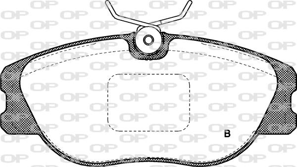 Open Parts BPA0305.31 - Əyləc altlığı dəsti, əyləc diski furqanavto.az