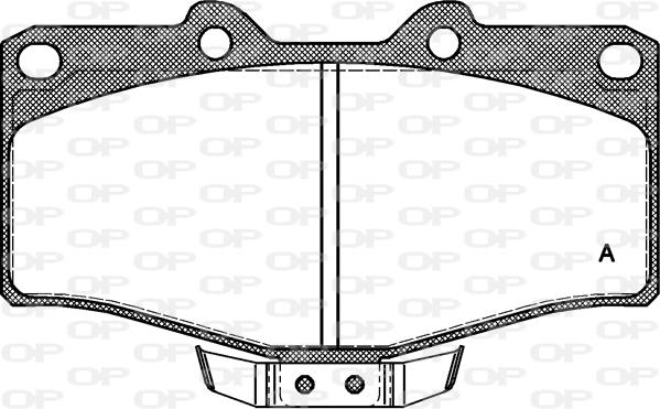 Open Parts BPA0315.04 - Əyləc altlığı dəsti, əyləc diski furqanavto.az