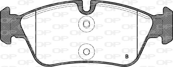 Open Parts BPA0384.60 - Əyləc altlığı dəsti, əyləc diski furqanavto.az