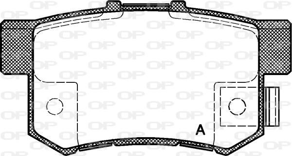 Open Parts BPA0325.12 - Əyləc altlığı dəsti, əyləc diski furqanavto.az