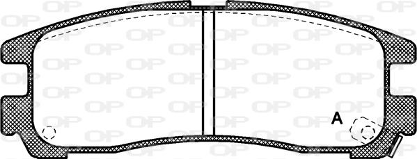 Open Parts BPA0291.02 - Əyləc altlığı dəsti, əyləc diski www.furqanavto.az