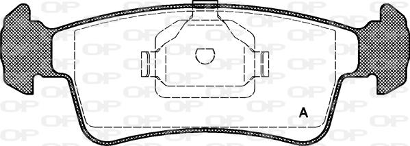 Open Parts BPA0240.00 - Əyləc altlığı dəsti, əyləc diski furqanavto.az