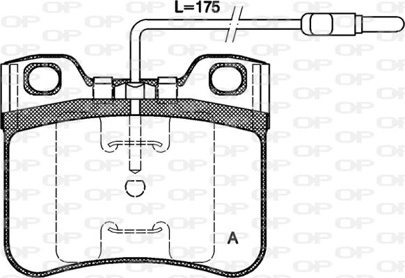 Open Parts BPA0247.14 - Əyləc altlığı dəsti, əyləc diski furqanavto.az