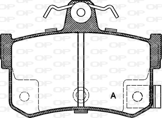 Open Parts BPA0251.12 - Əyləc altlığı dəsti, əyləc diski furqanavto.az