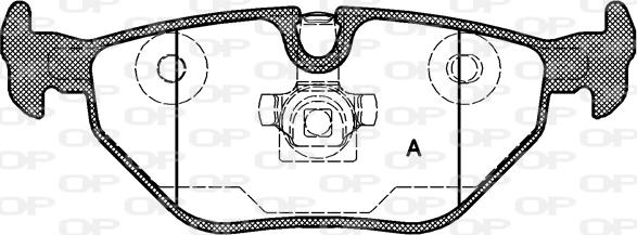 Open Parts BPA0265.40 - Əyləc altlığı dəsti, əyləc diski furqanavto.az